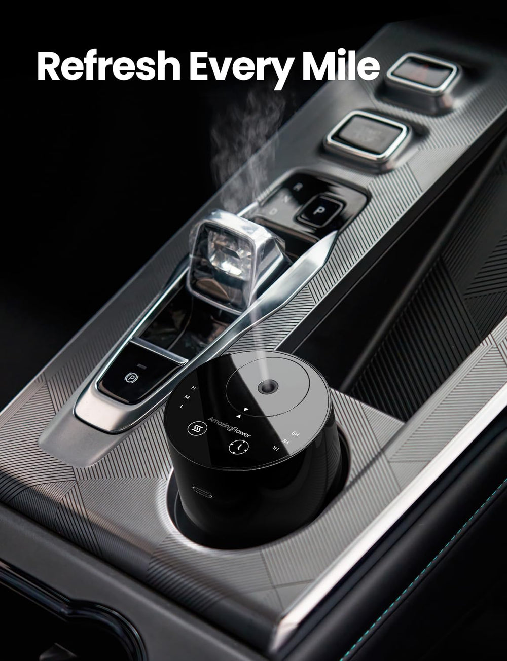 AMAZING FLOWER comparación de tamaño con teléfono para idea de escala portátil