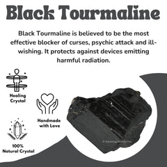 Amazing Gemstone turmalina en escritorio reduce distracción electromagnética