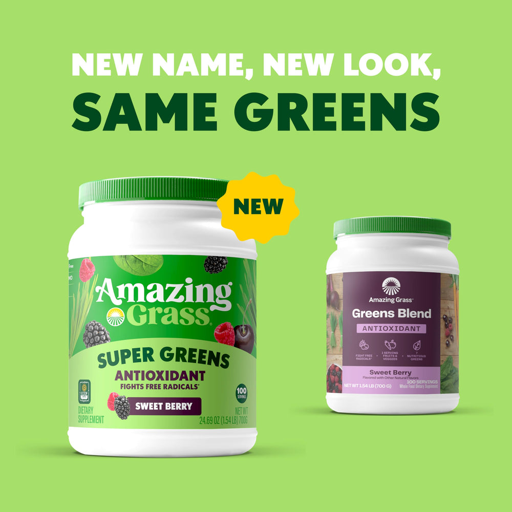 Amazing Grass polvo Sweet Berry textura fina mejora absorción