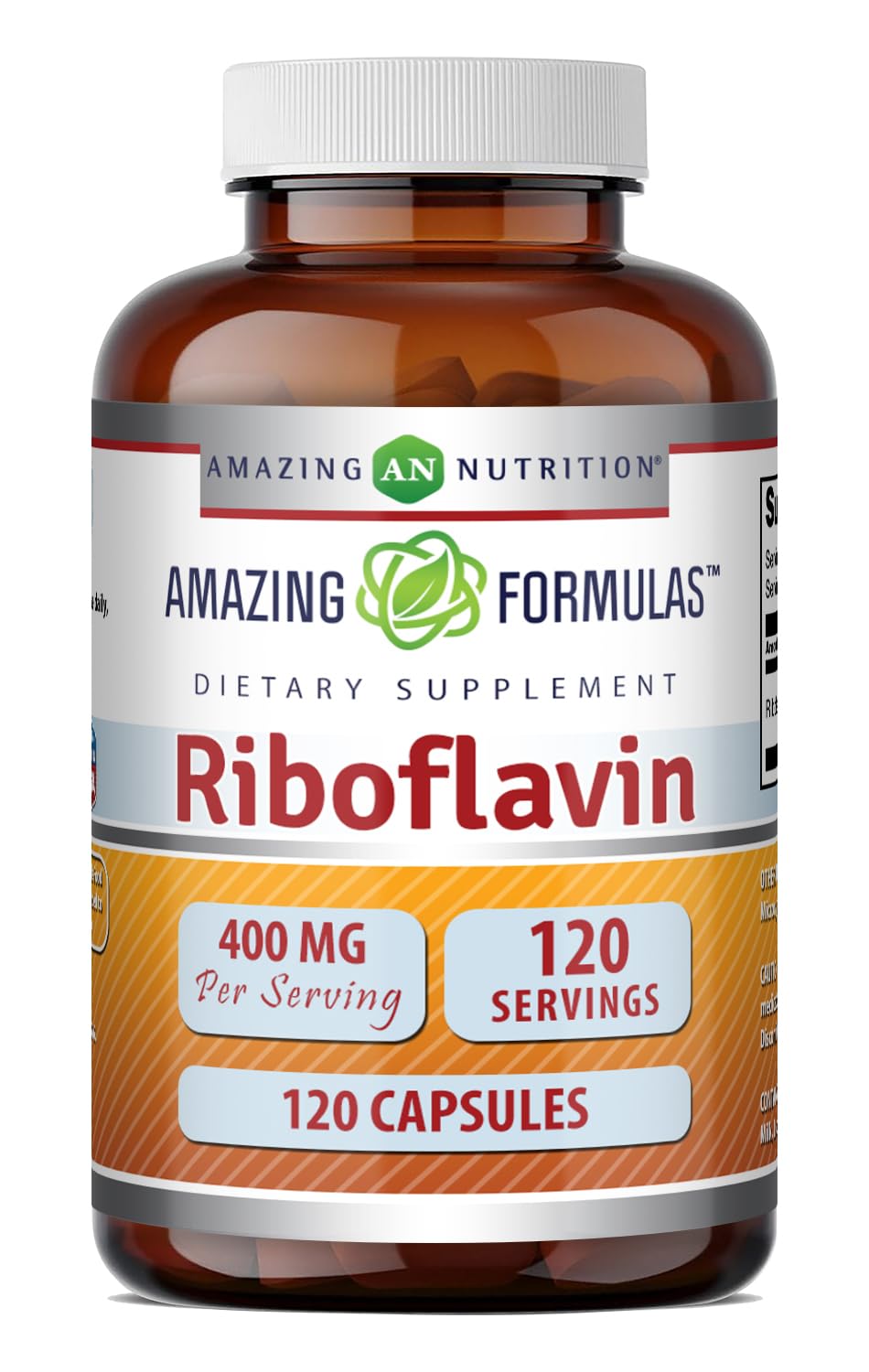 Amazing Nutrition frasco frente mostrando etiqueta y beneficio de pureza