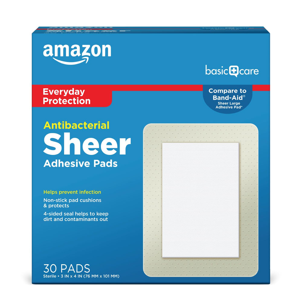 Amazon Basic Care vendaje frontal muestra cobertura extragrande y discreción