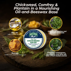 Amish Origins etiqueta con lista de ingredientes naturales y beneficios visibles
