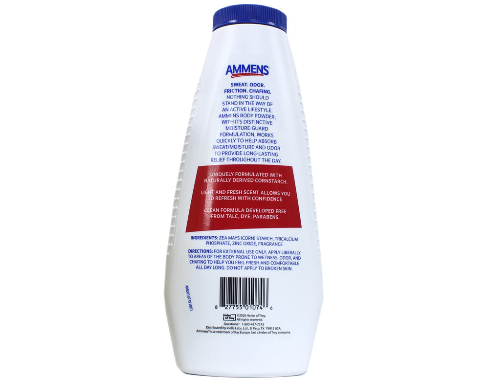 AMMENS aplicación en ingle para prevenir rozaduras y mantener piel seca