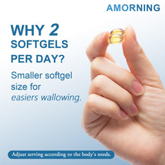 AMORNING etiqueta con sello NSF para tranquilidad y control de calidad