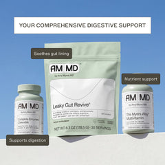 Amy Myers MD etiqueta de ingredientes que indica mezcla completa de enzimas