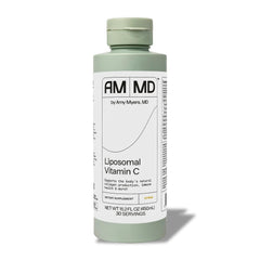Amy Myers MD Liposomal Curcumin bottle close-up highlighting immune and digestive support