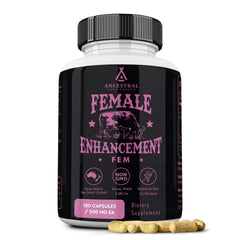 Ancestral Supplements bote frontal mostrando envase y beneficios