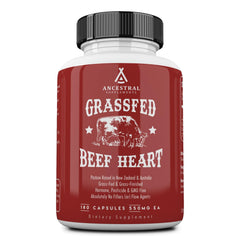 Ancestral Supplements frasco frontal mostrando etiqueta clara y beneficios