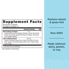 Ancient Nutrition primer plano de cápsulas con textura y aspecto fácil de tragar