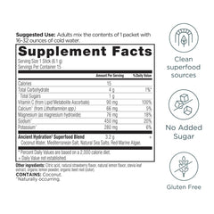 Ancient Nutrition primer plano del polvo para ver textura y aspecto natural