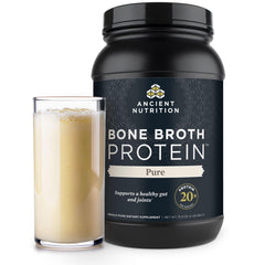 Ancient Nutrition envase frontal mostrando la marca y fórmula Pure con confianza
