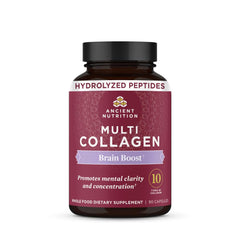 Ancient Nutrition frontal del empaque mostrando beneficio estructural