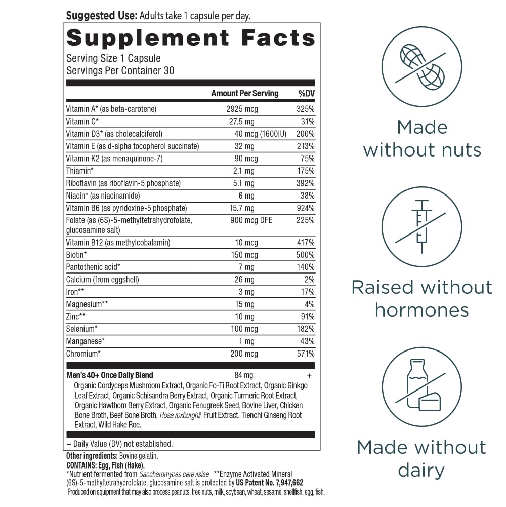 Ancient Nutrition ingredientes: fenogreco y cordyceps, soporte botánico