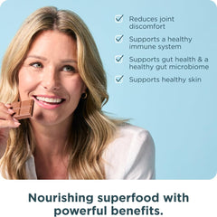 Ancient Nutrition licuadora preparando smoothie nutritivo y cremoso
