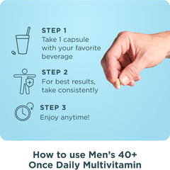 Ancient Nutrition estilo de vida: hombre 40+ incorporando suplemento matutino