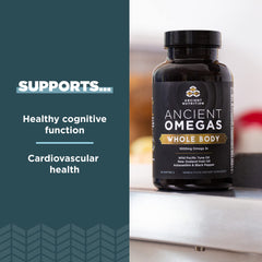 Ancient Nutrition gotas de aceite que muestran textura natural