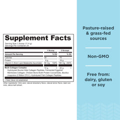 Ancient Nutrition primer plano del polvo hidrolizado y su textura fina