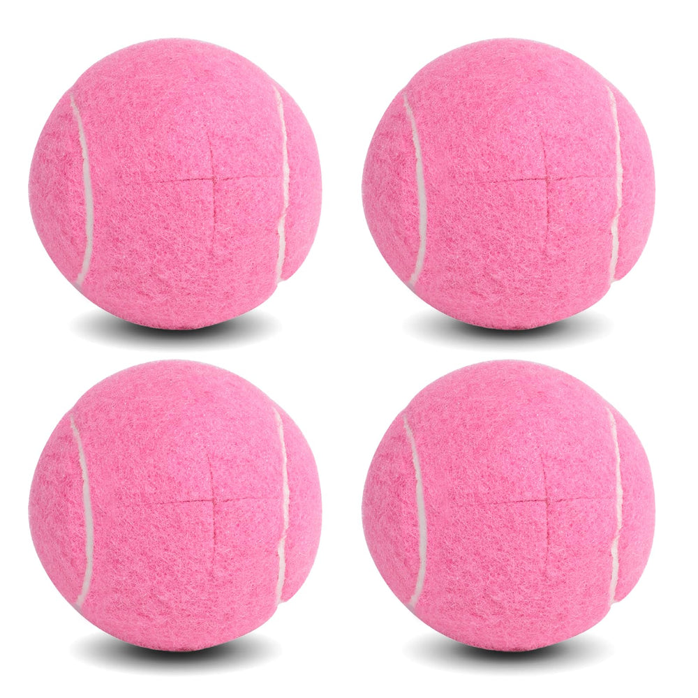 ANCKNE frente del paquete con 4 pelotas precortadas rosa protegen suelos