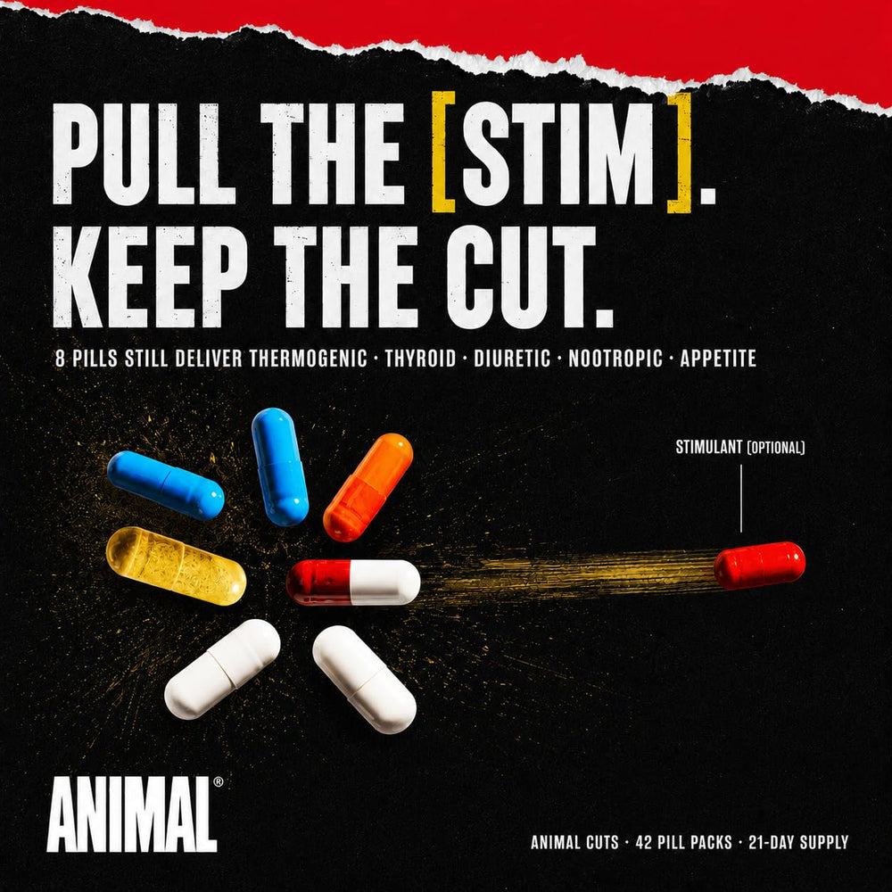 Animal Cuts comparación de tamaño en mano, escala clara para dosificación práctica