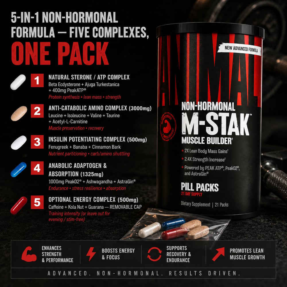 Animal M‑Stak en escena lifestyle demostrando conveniencia diaria