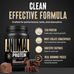 Animal Whey Isolate etiqueta e ingredientes, transparencia y calidad controlada