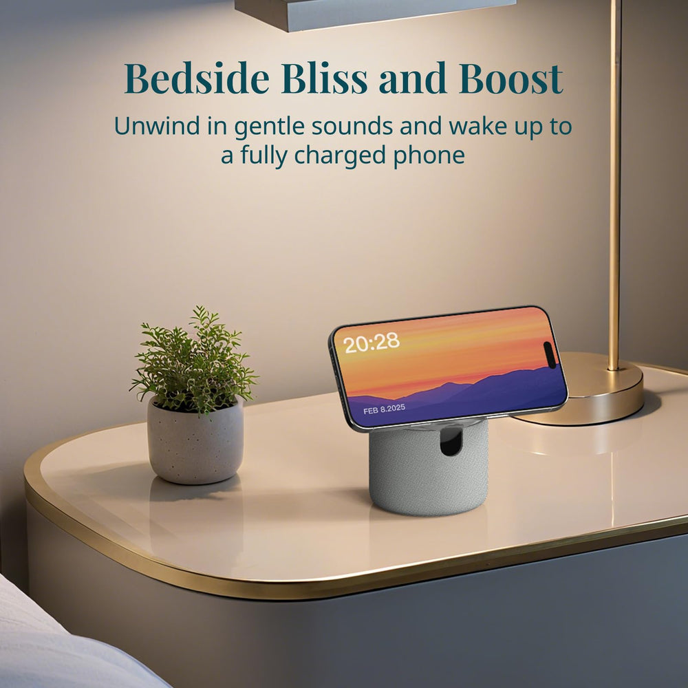 ANJANK device offers 20 soothing sounds for relaxation and focus.