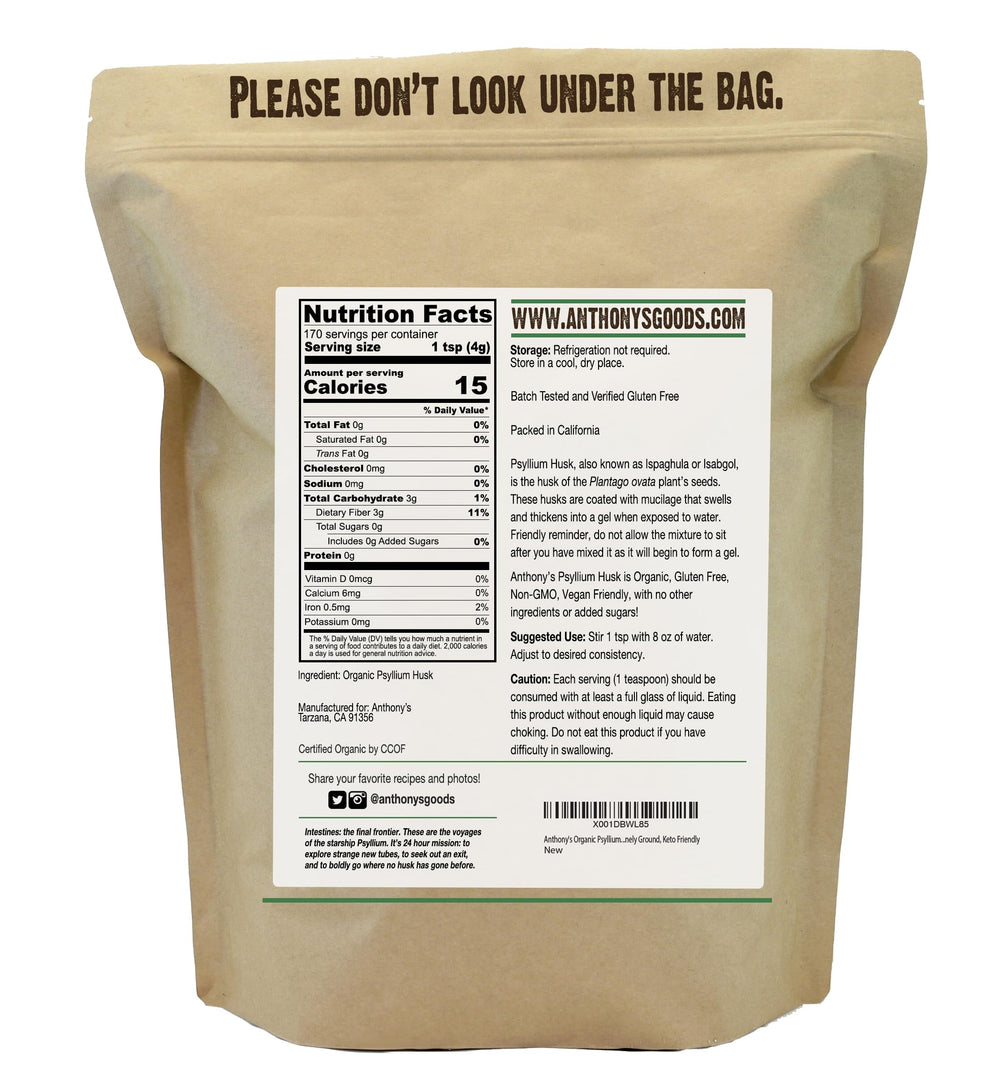 Anthony's cuchara medidora de psyllium, dosis fácil para cada uso.