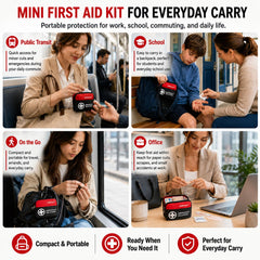 Aoldersson mini kit desmontable listo para bolsillo o mochila portátil