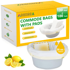 AOOHOOA empaque frontal con 100 bolsas y 100 almohadillas, solución lista para usar