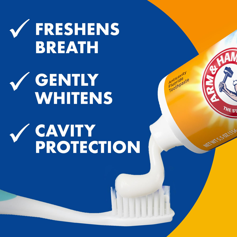 Arm & Hammer etiqueta con ingredientes y beneficios destacados