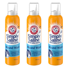 Arm & Hammer Simply Saline frente del envase mostrando etiqueta y tamaño para identificación rápida