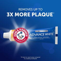 Arm & Hammer comparación de tamaño del tubo junto a objetos cotidianos