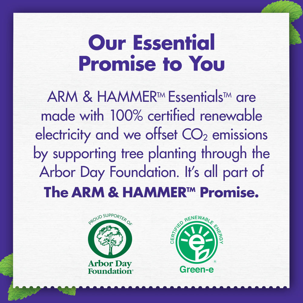 Arm & Hammer tubo en mano para ver escala y tamaño práctico