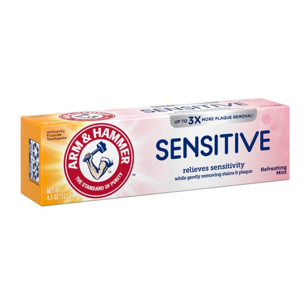 Arm & Hammer primer plano del tubo destacando la textura y la etiqueta clara