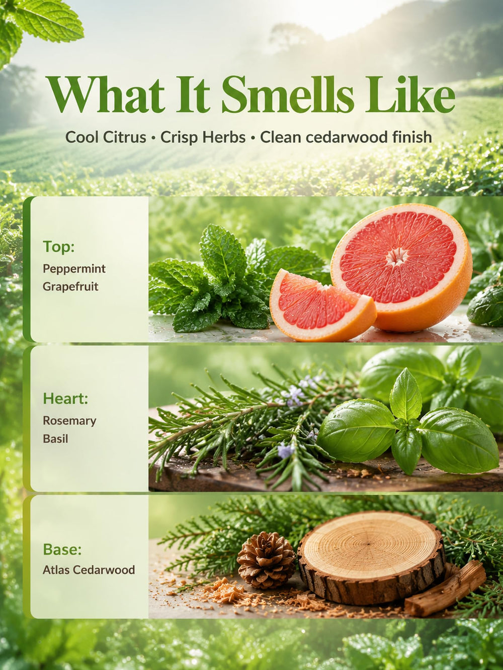 AromaLYA etiqueta con lista de ingredientes transparentes y ventajas