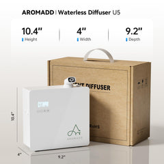 Aromadd etiqueta con información del producto y compatibilidad HVAC