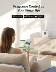 AROMADD U4 ejemplo de montaje en pared para ahorro de espacio y operación continua