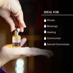Aromafume aceite en la palma, ilustrando uso personal y enfoque espiritual