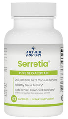 Arthur Andrew Medical frasco Serretia al frente mostrando envase y potencia