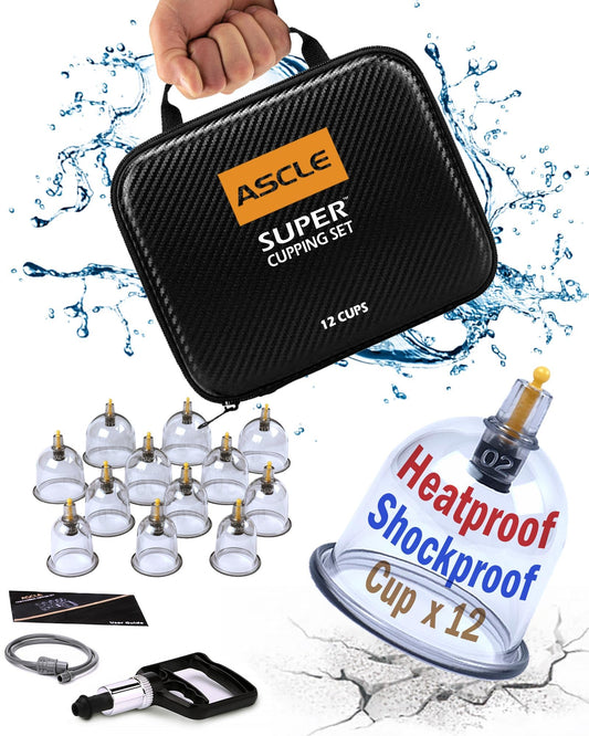 ASCLE frontal del empaque mostrando kit completo y portabilidad