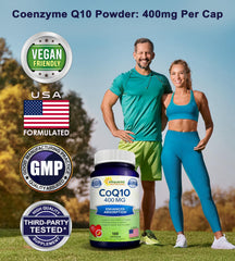 aSquared Nutrition polvo del ingrediente CoQ10 textura y pureza para formulación concentrada