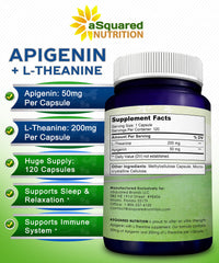 aSquared Nutrition etiqueta con lista de ingredientes y certificados