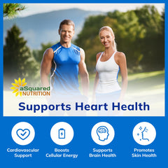 aSquared Nutrition CoQ10 uso diario para energía sostenida