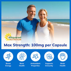 aSquared Nutrition cápsulas alineadas para apreciar formato y cantidad por frasco