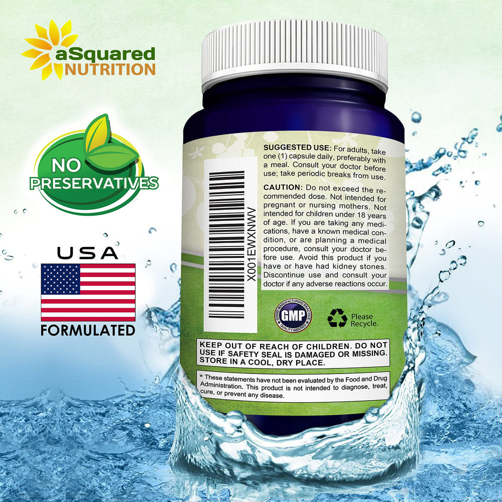 aSquared Nutrition polvo de quercetina en cierre transparente, destaca textura pura