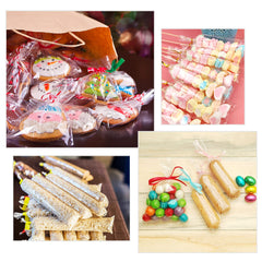 ASTARON bolsa alargada con cierre adhesivo ideal para pretzels