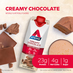 Atkins detalle de textura cremosa que resalta sabor y consistencia