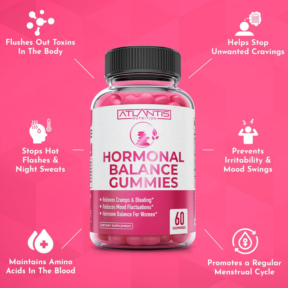 Atlantis Nutrition gomitas en mano mostrando tamaño y porción práctica