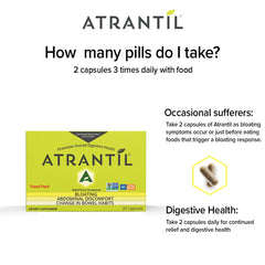 Atrantil comparación de tamaño con manos y llaves que destaca portabilidad