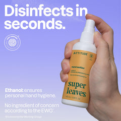 BIO SPECTRA ATTITUDE spray en mano demostrando rápida absorción y manos suaves